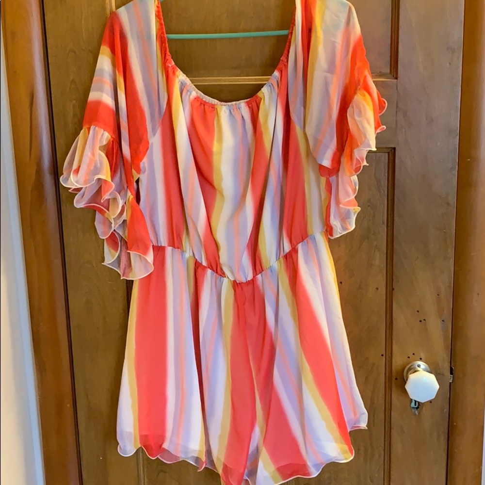 Endless Rose pull shorts on romper